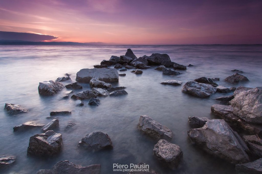 fotografo di paesaggio in laguna di grado