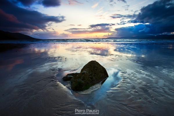 Tramonto romantico in Irlanda sul Ring of Kerry