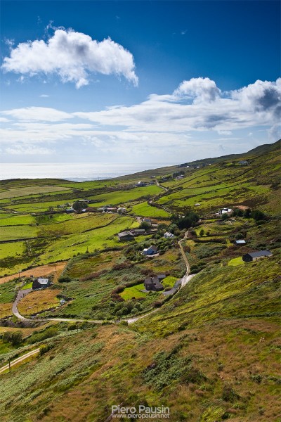 Vista panoramica del Ring of Kerry in Irlanda